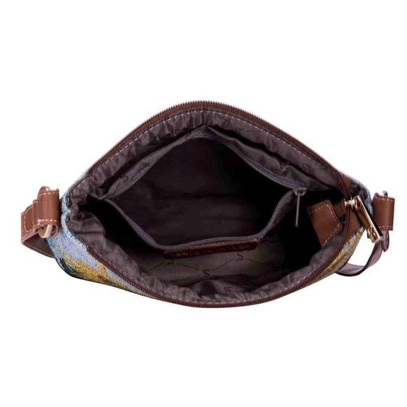 Small Bag by Signare Art of Tapestry Multi Color with Sunflowers - Picture 4 of 5